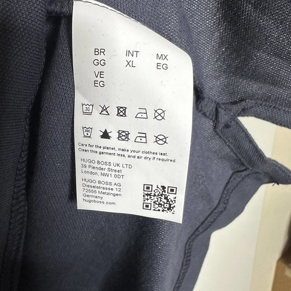 NWT Boss Regular Fit Golf Polo Shirts Short Sleeve Men's Navy Blue Size X Large - Picture 4 of 5